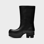 Rick Owens Bauhaus Ballast Pull on Stivali - Pelle Black