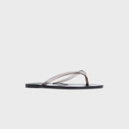 Black Suede Studio Crystal Sandal - Black