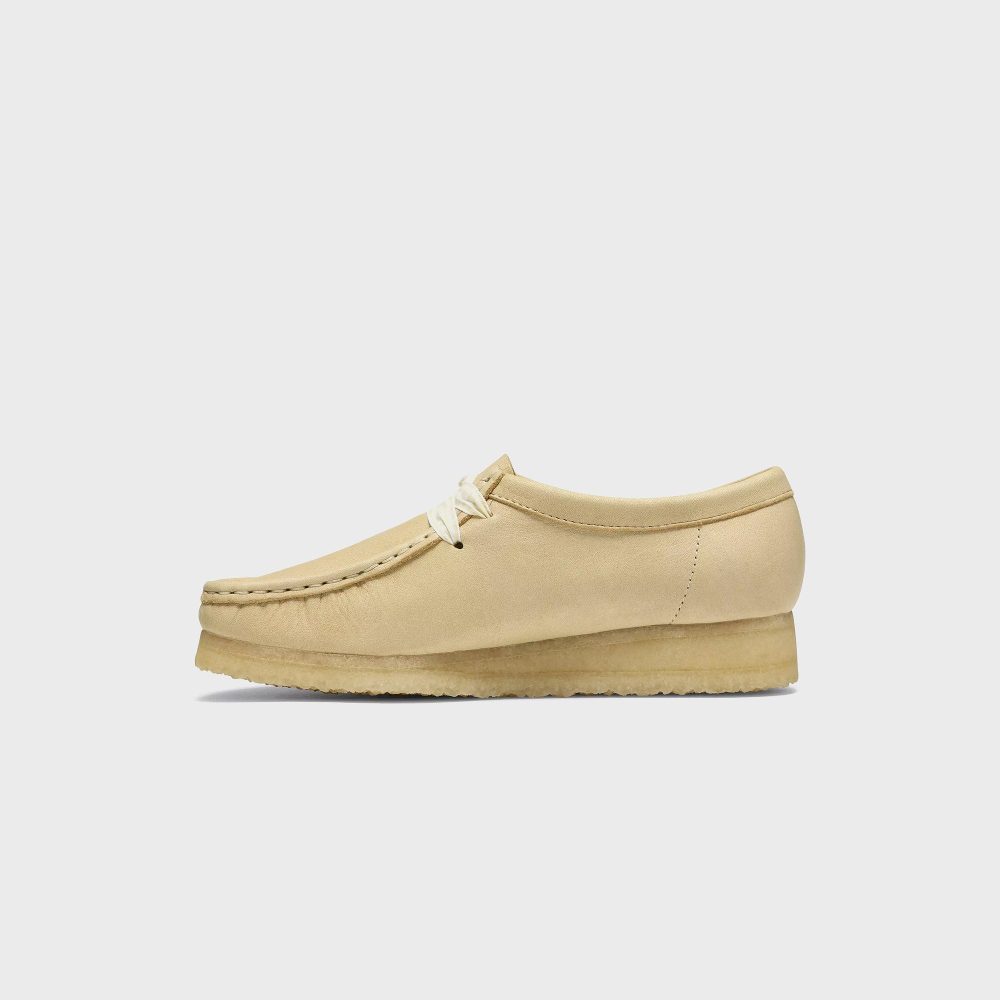 Clarks WMNS Wallabee - Pale Yellow Leather