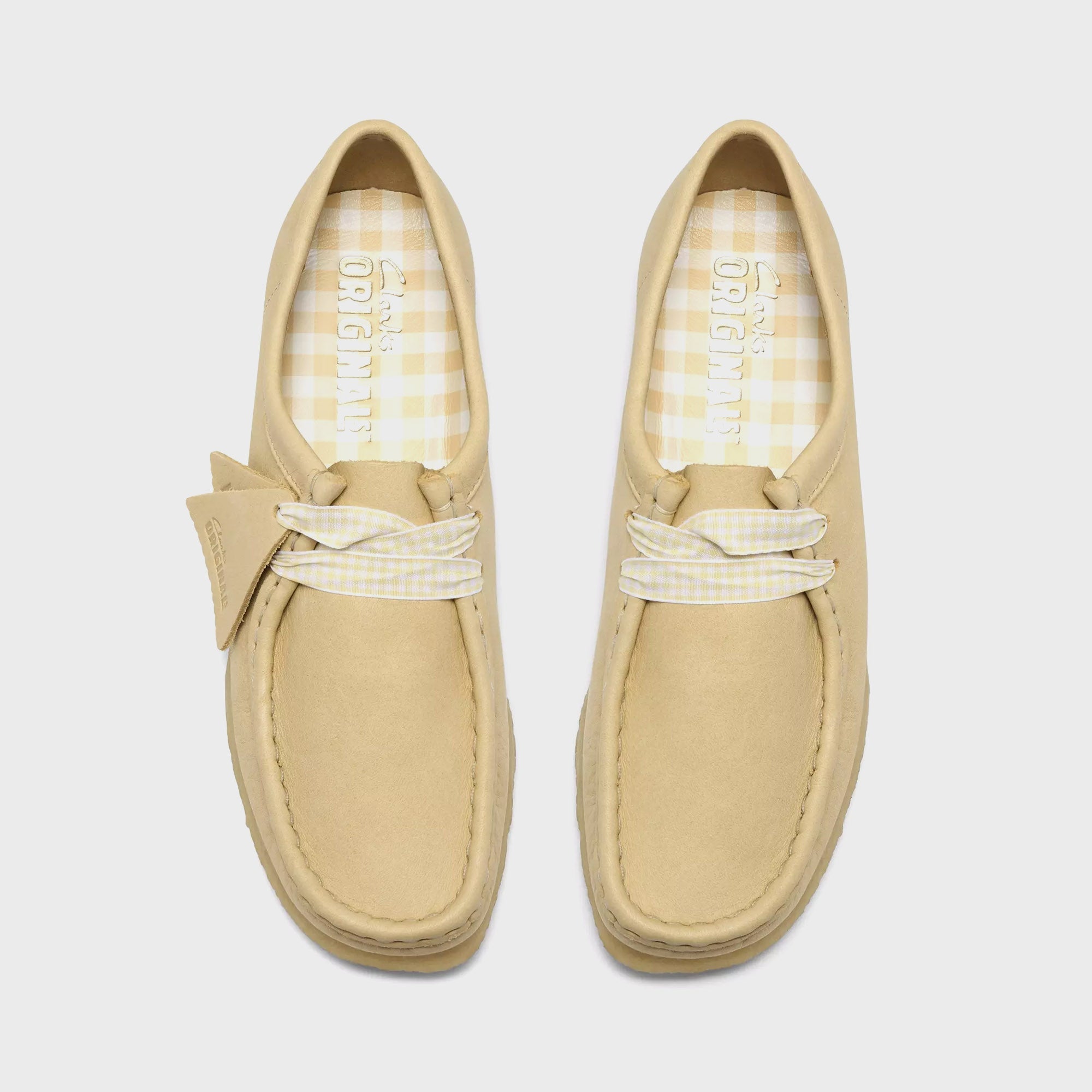 Clarks WMNS Wallabee - Pale Yellow Leather