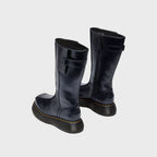 Dr. Martens Buzz Hi Tall Eclipse Leather Boots - Black