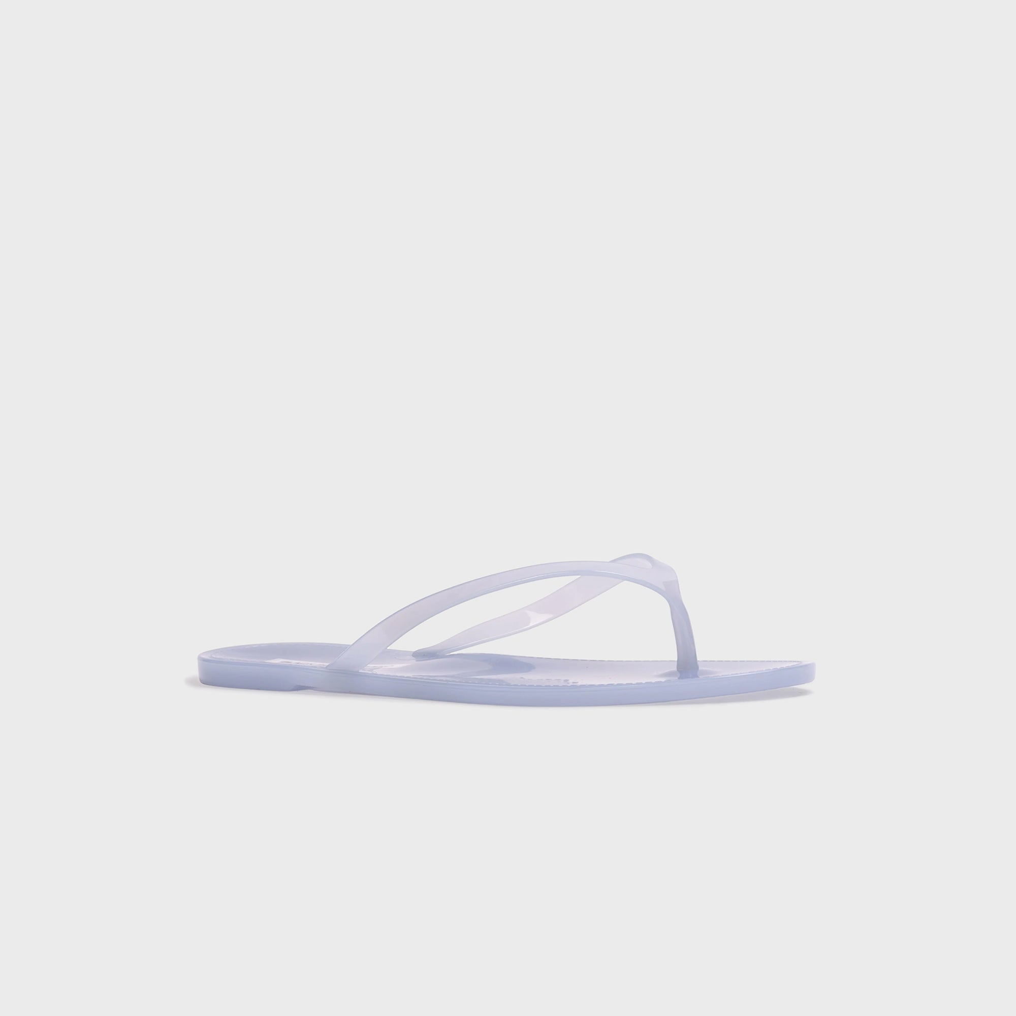 Black Suede Studio Crystal Sandal - Baby Blue