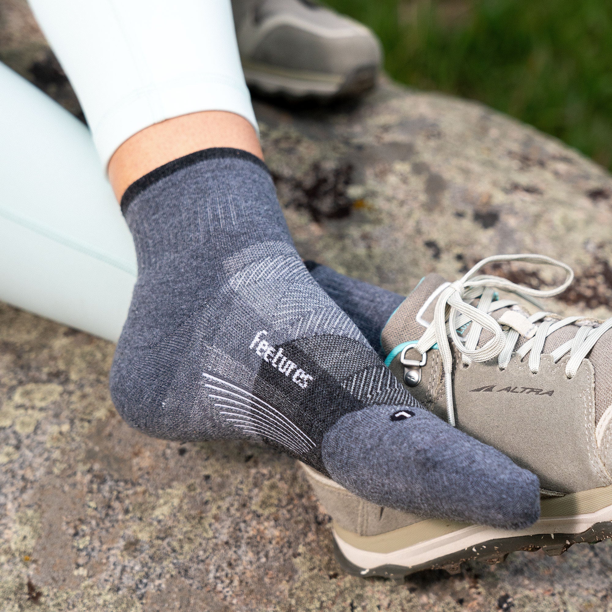 Crew-Length Grip Socks for Everyday Indoor Activity