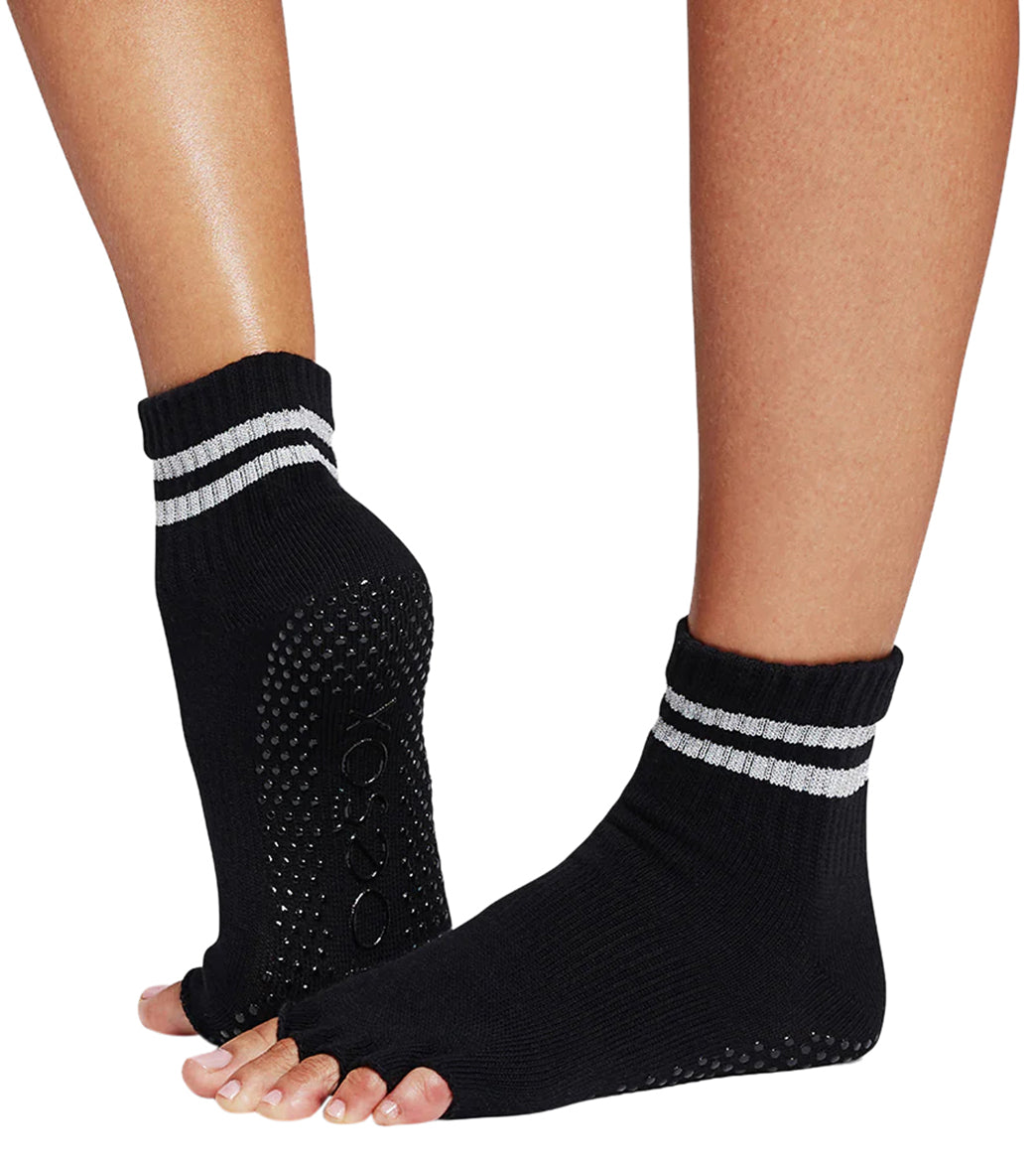Crew-Length Indoor Socks for Everyday Home Stretching