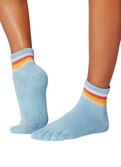 Crew-Length Indoor Socks for Everyday Home Stretching