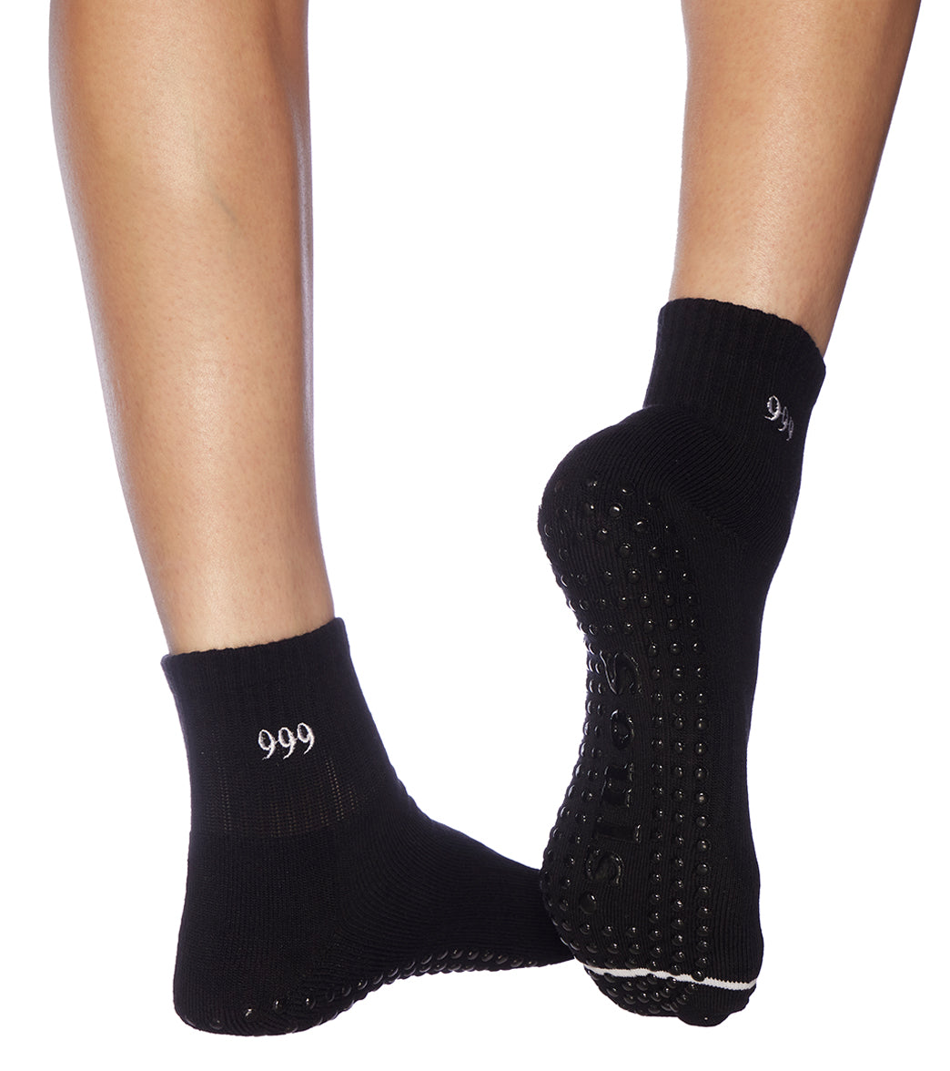 Crew Socks with Grip for Home and Studio Light Workouts