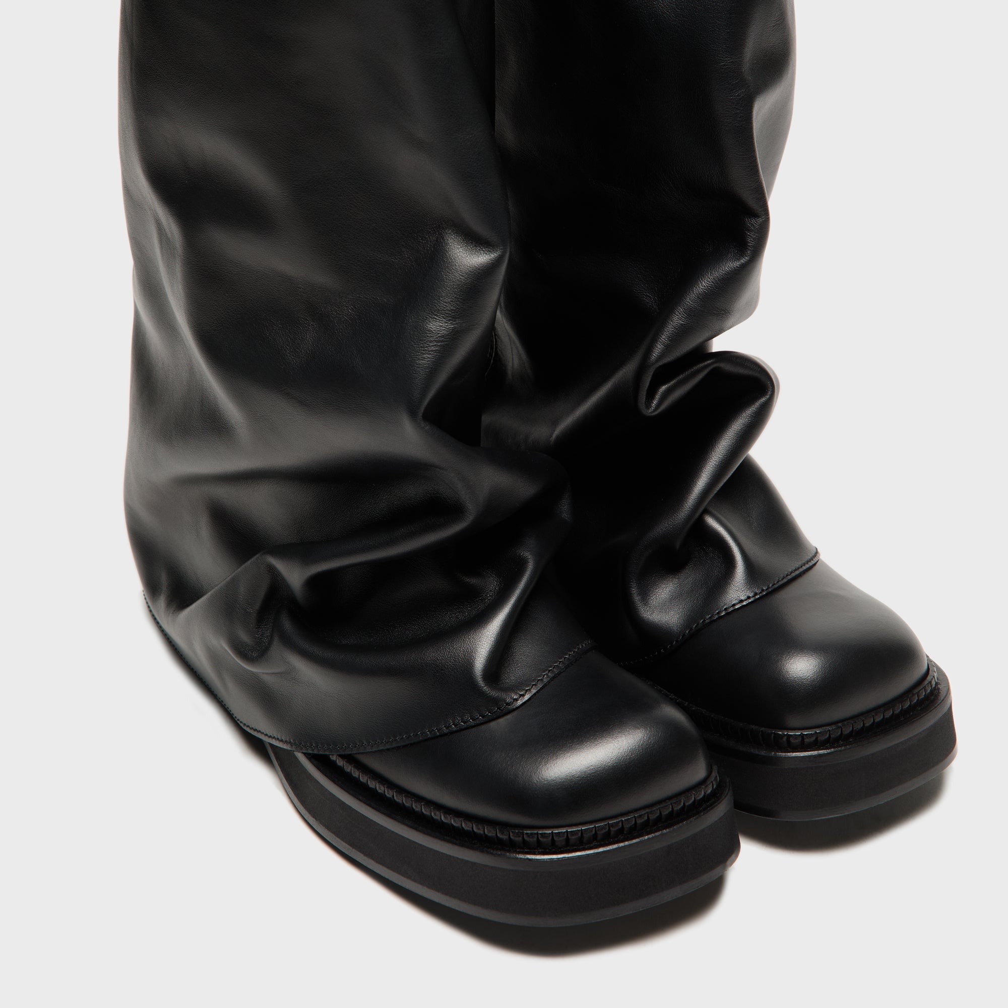 The Attico Robin Combat Boot - Black