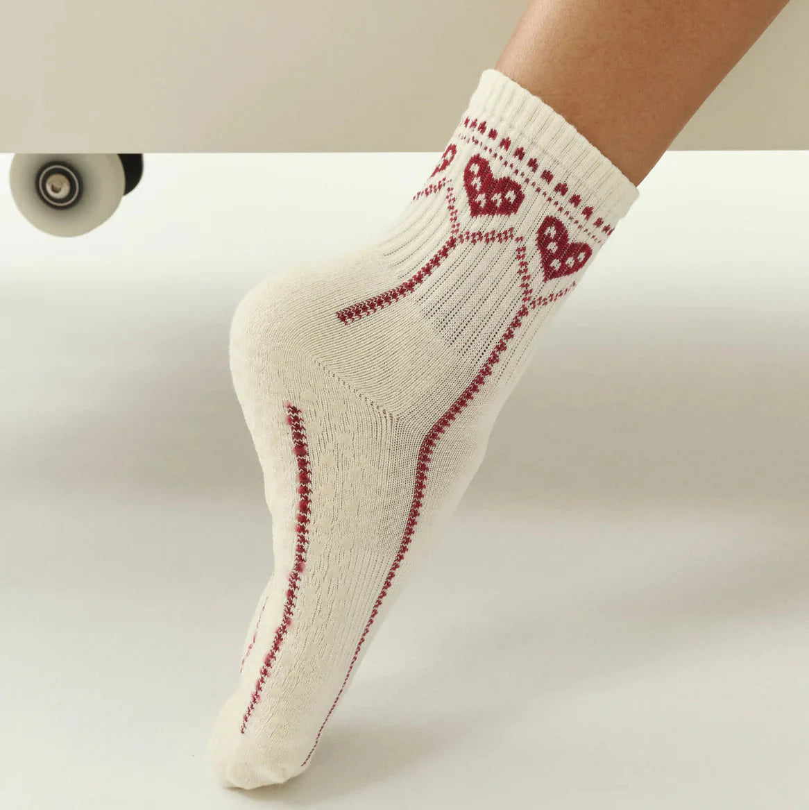 Crew Grip Socks - Alpine Heart (Barre / Pilates)