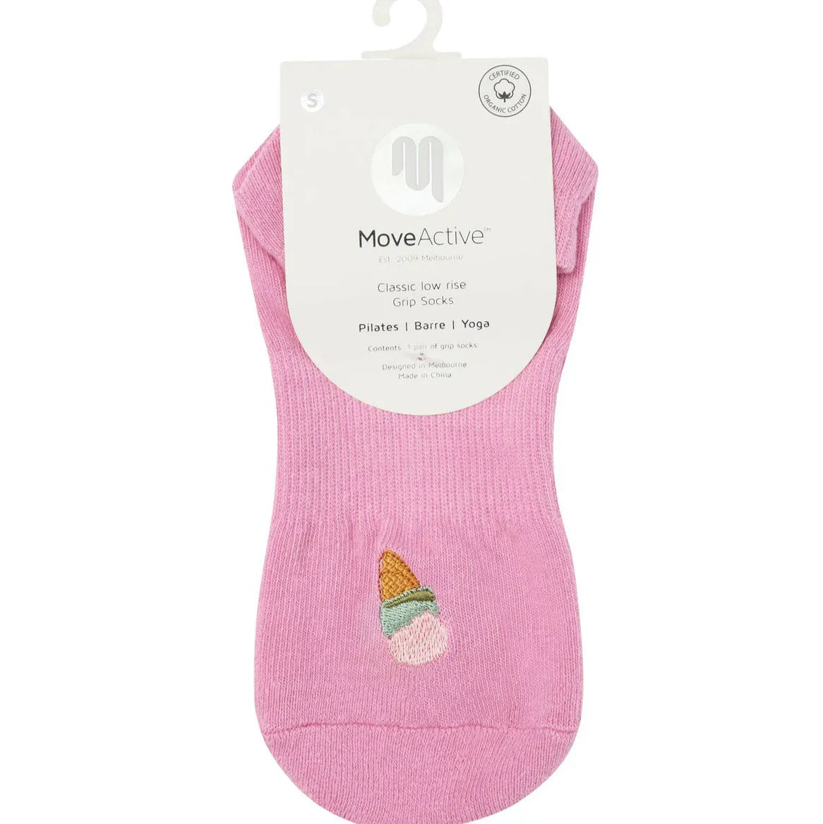 Crew-Length Grip Socks for Barre and Pilates Sessions