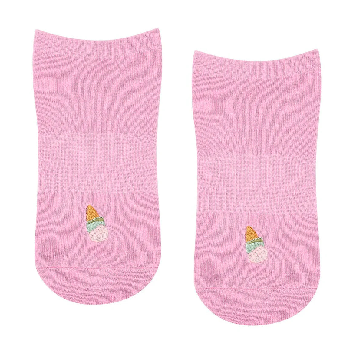 Crew-Length Grip Socks for Barre and Pilates Sessions