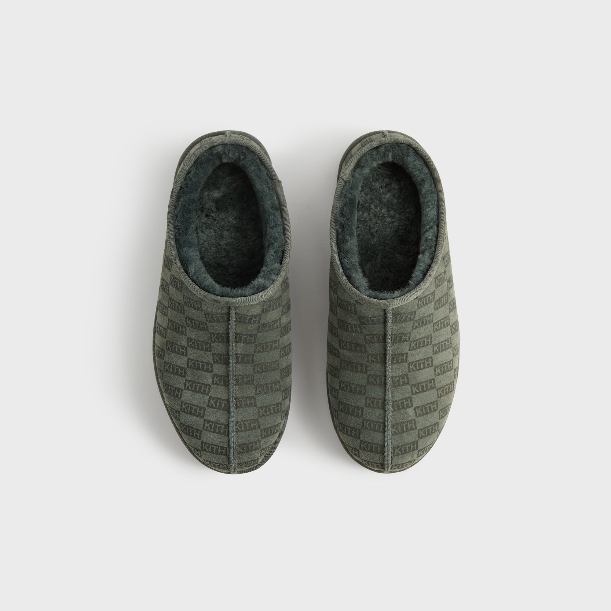 Kith Monogram Shearling Slippers - Stadium