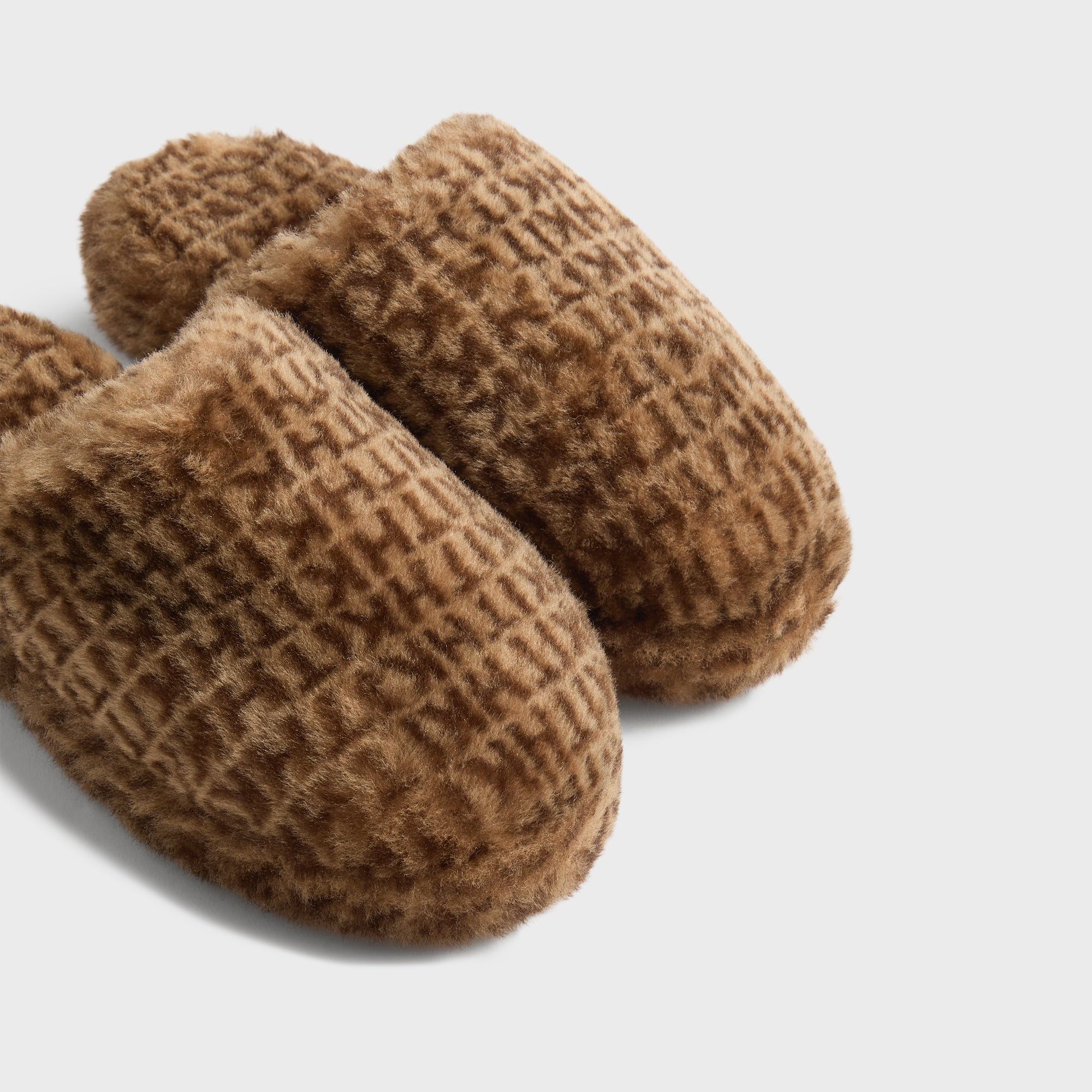 Kith Women Monogram Shearling Slippers - Legacy