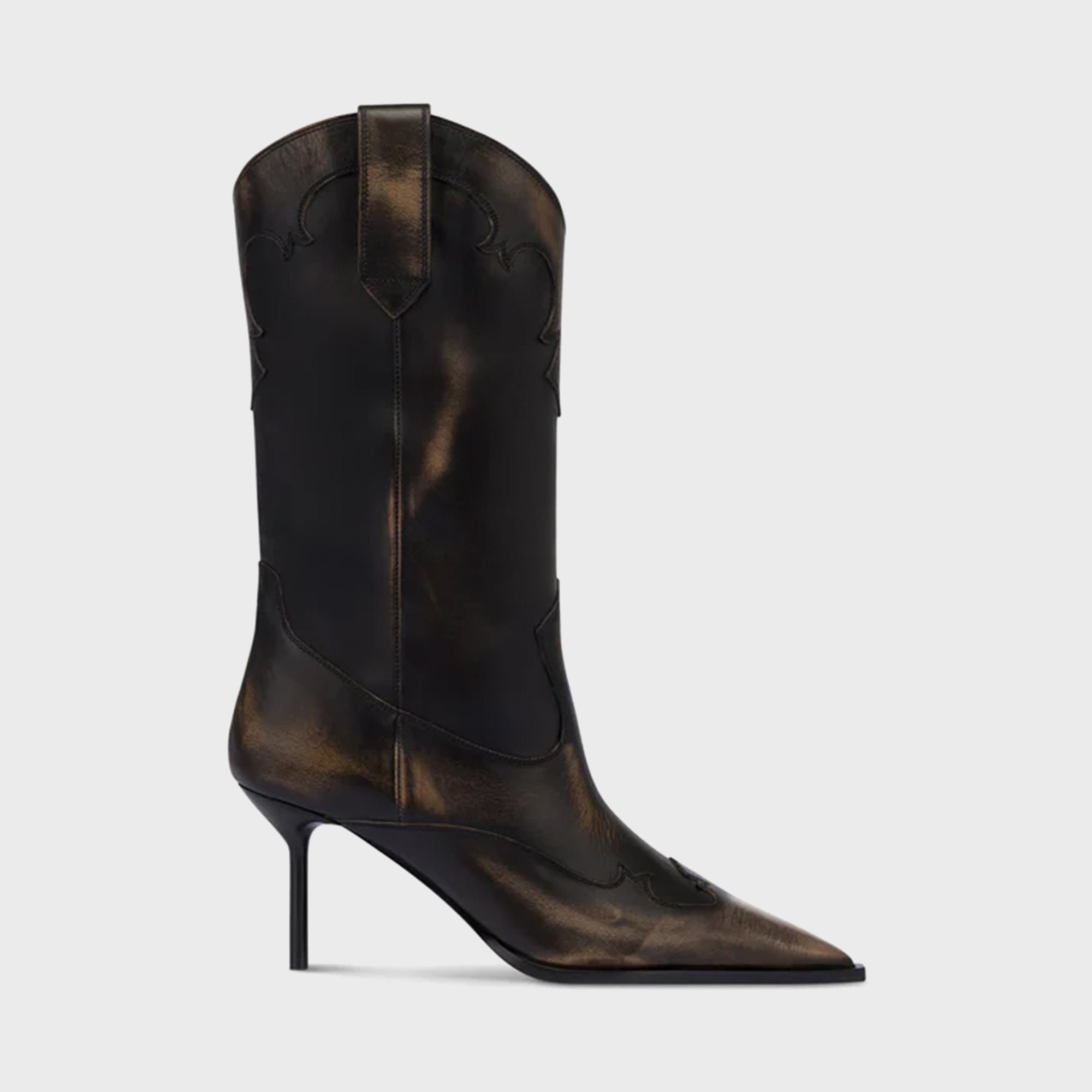 Paris Texas Lidia Western Embroidered Boot 70 - Black