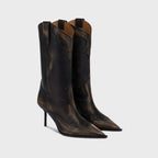 Paris Texas Lidia Western Embroidered Boot 70 - Black