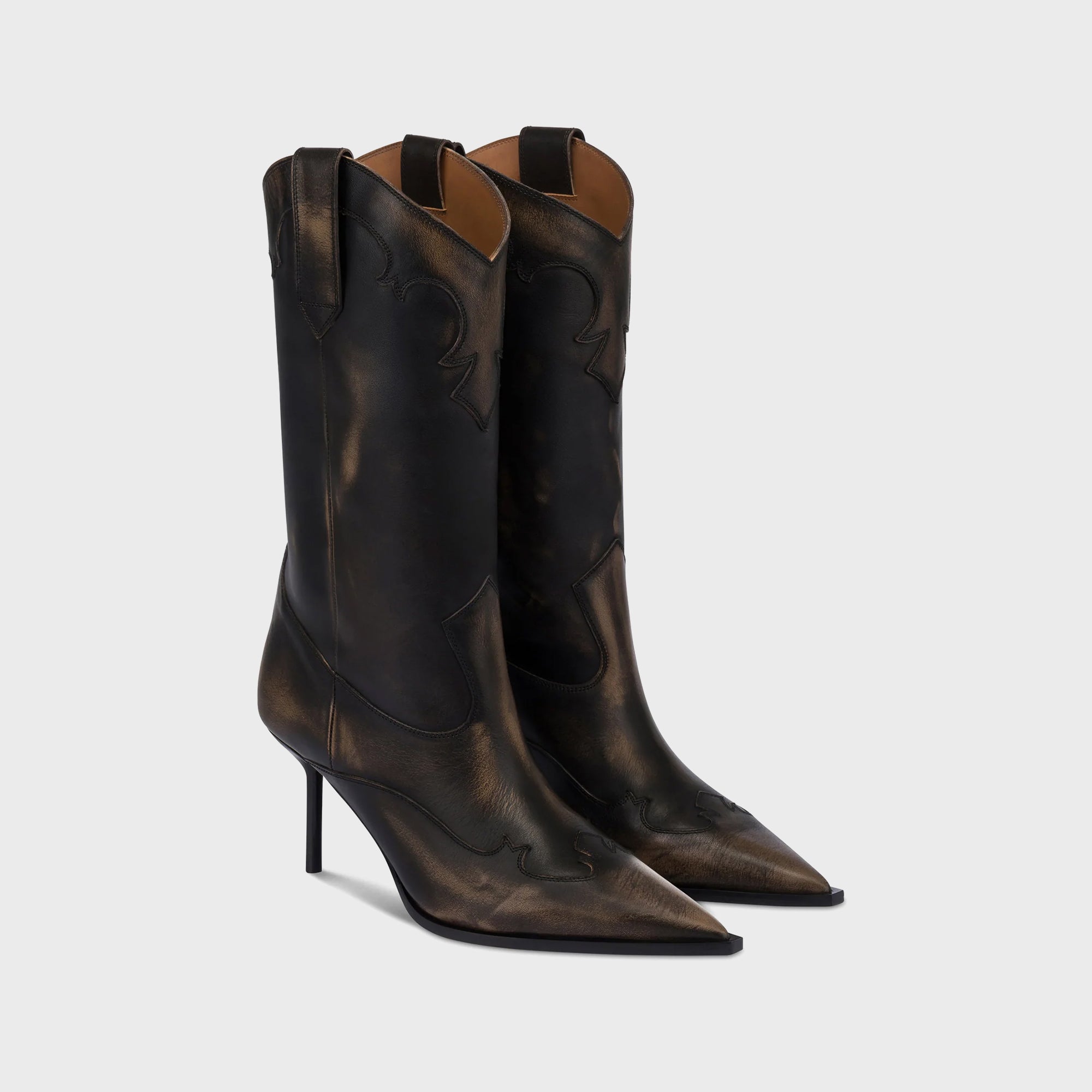 Paris Texas Lidia Western Embroidered Boot 70 - Black