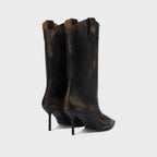 Paris Texas Lidia Western Embroidered Boot 70 - Black