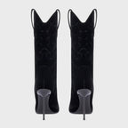 Paris Texas Lidia Western Embroidered Boot 105 - Black