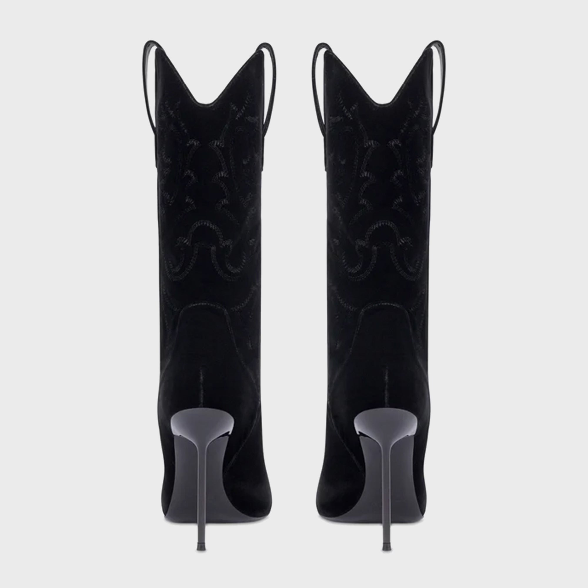 Paris Texas Lidia Western Embroidered Boot 105 - Black