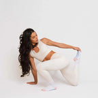 Crew-Length Indoor Socks for Casual Workout Wear