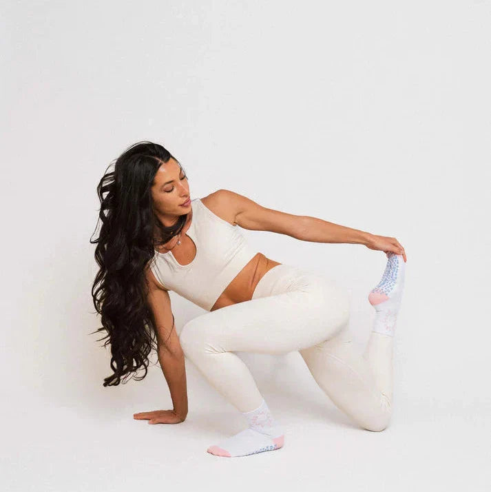 Crew-Length Indoor Socks for Casual Workout Wear