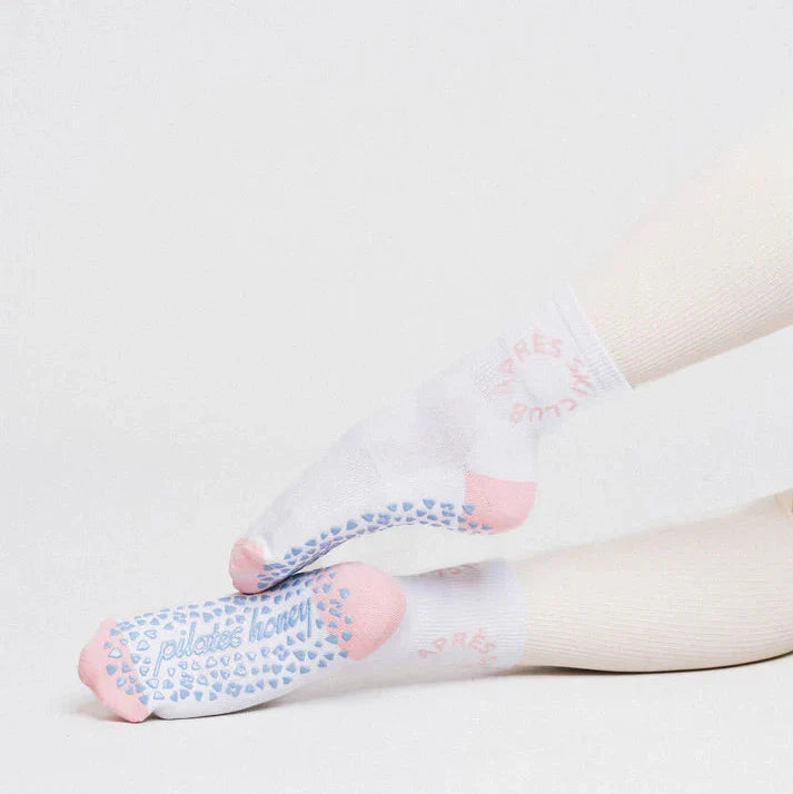 Crew-Length Indoor Socks for Casual Workout Wear