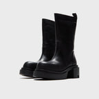 Rick Owens Concordians Calf Pull On Bogun Boots - Black