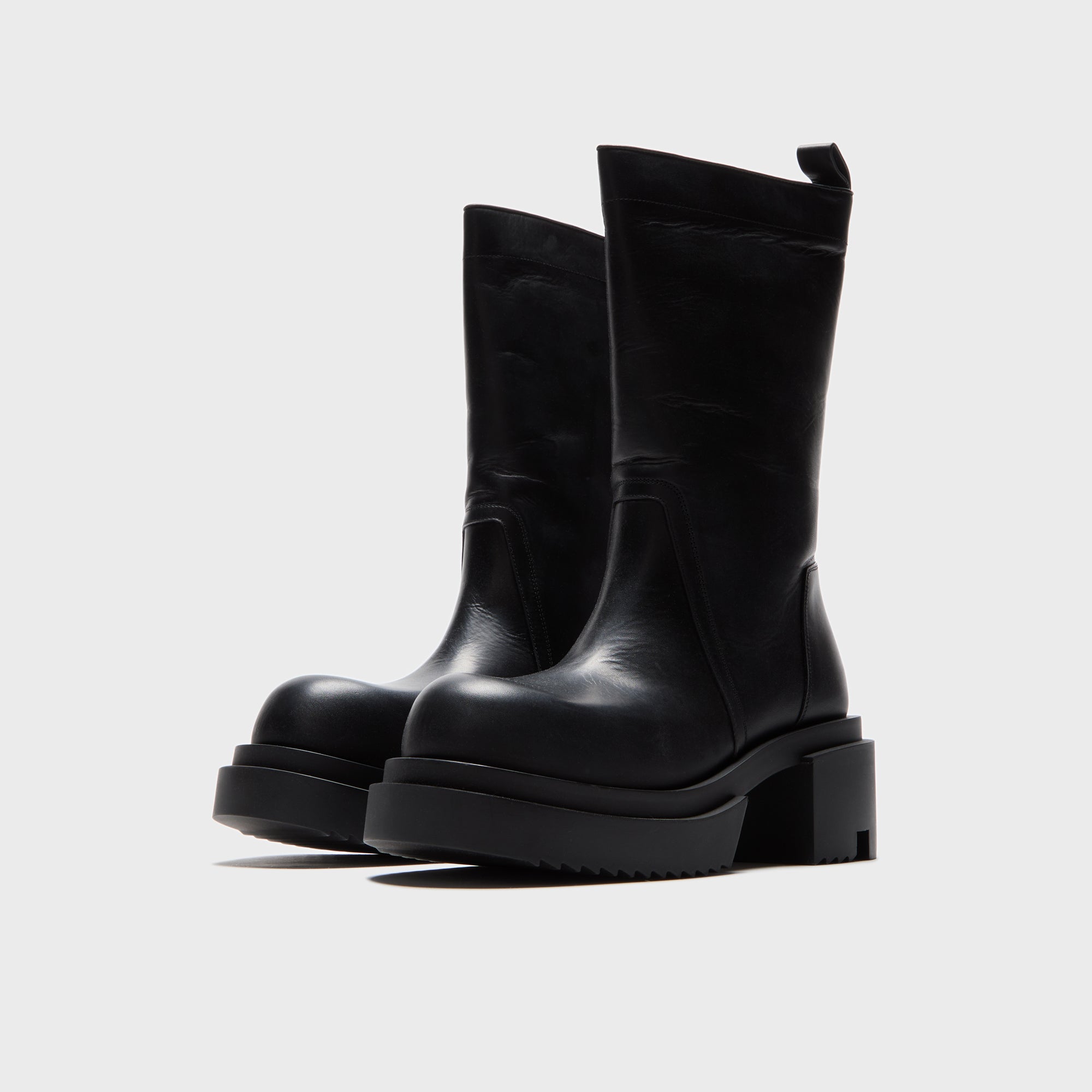 Rick Owens Concordians Calf Pull On Bogun Boots - Black