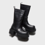Rick Owens Concordians Calf Pull On Bogun Boots - Black