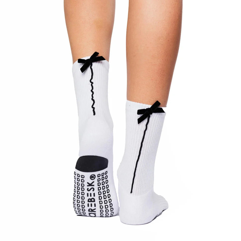 Indoor Fitness Crew Socks for Movement Control