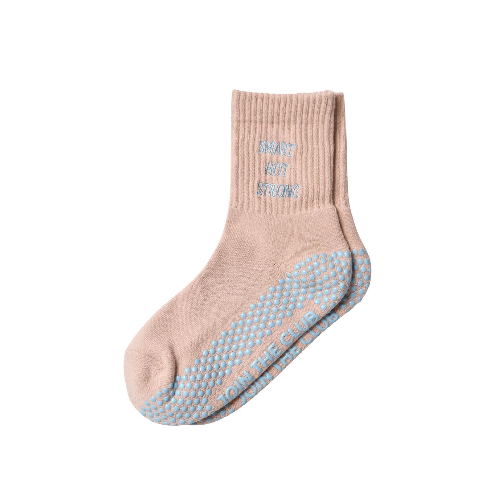 Vintage-Style Crew Grip Socks for Pilates Practice