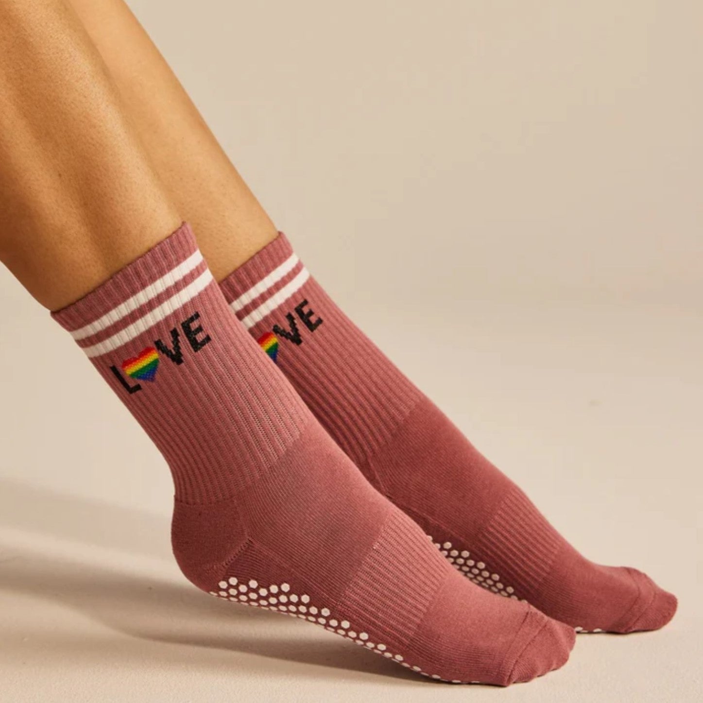 Indoor Training Socks with Grip for Shoe-Free Workouts