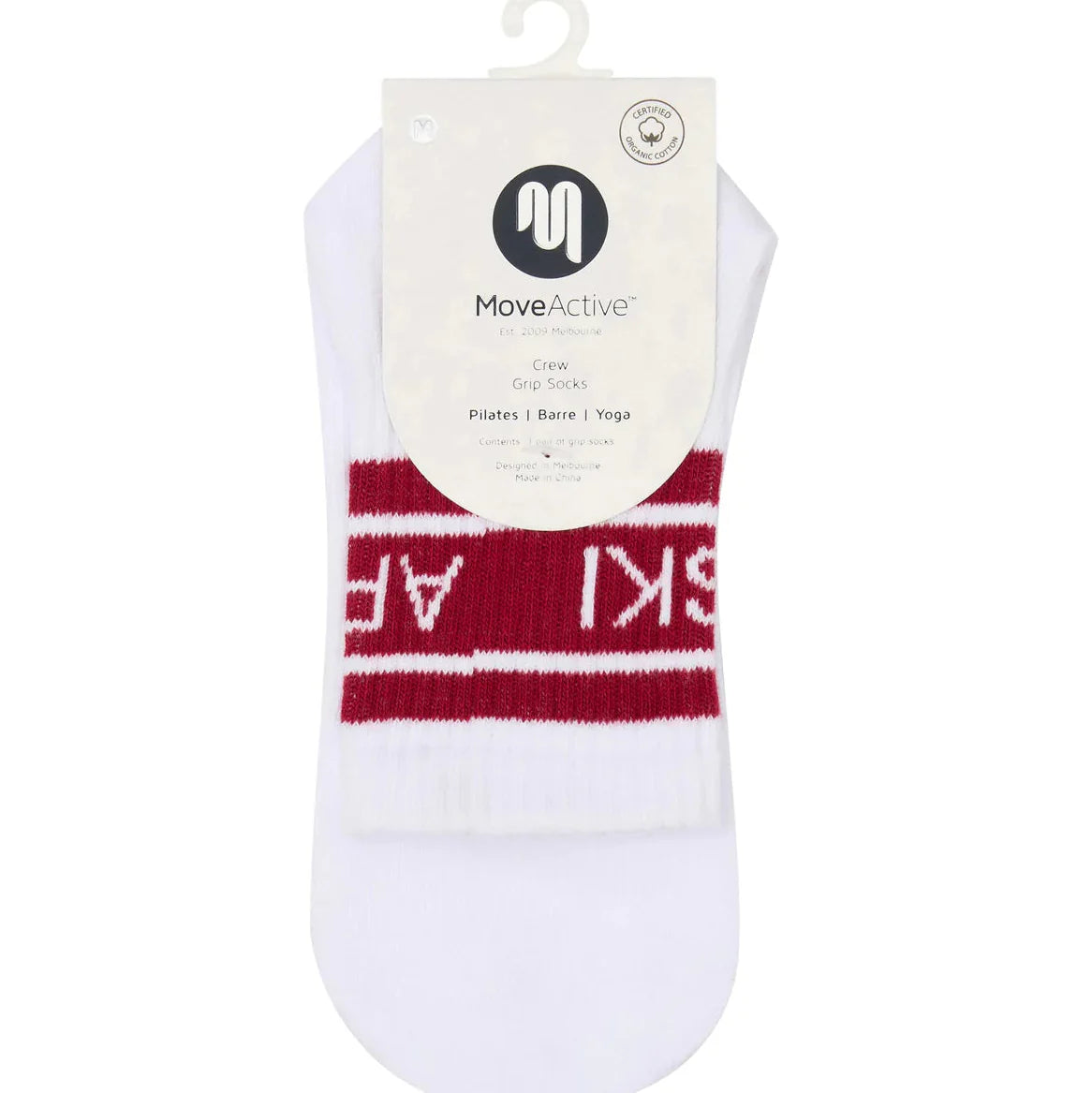 Non-Slip Crew Socks for Barre, Pilates, and Stretching