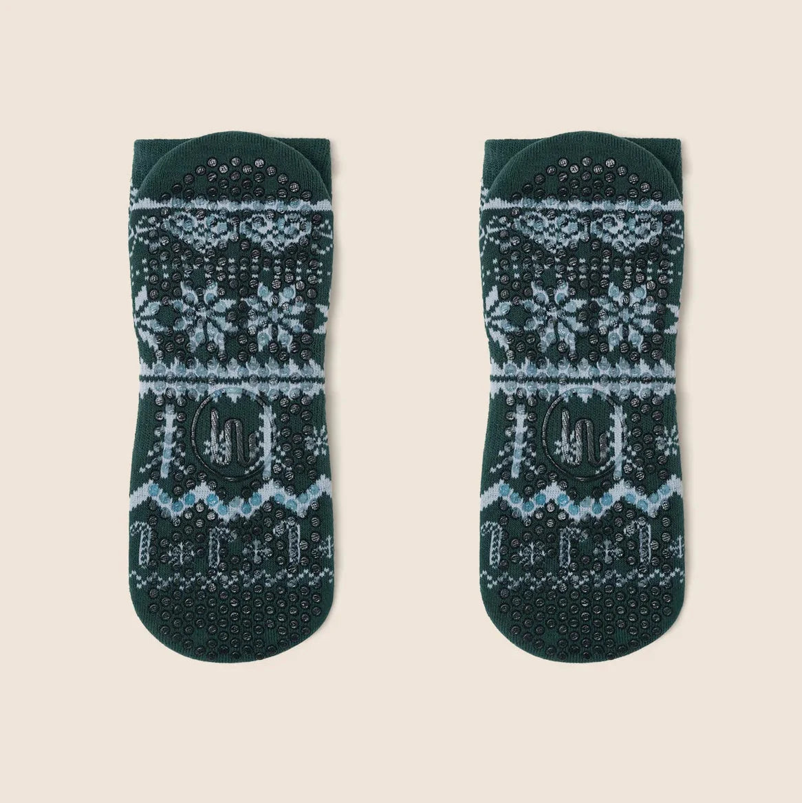 Crew Socks with Grip for Daily Indoor Routines