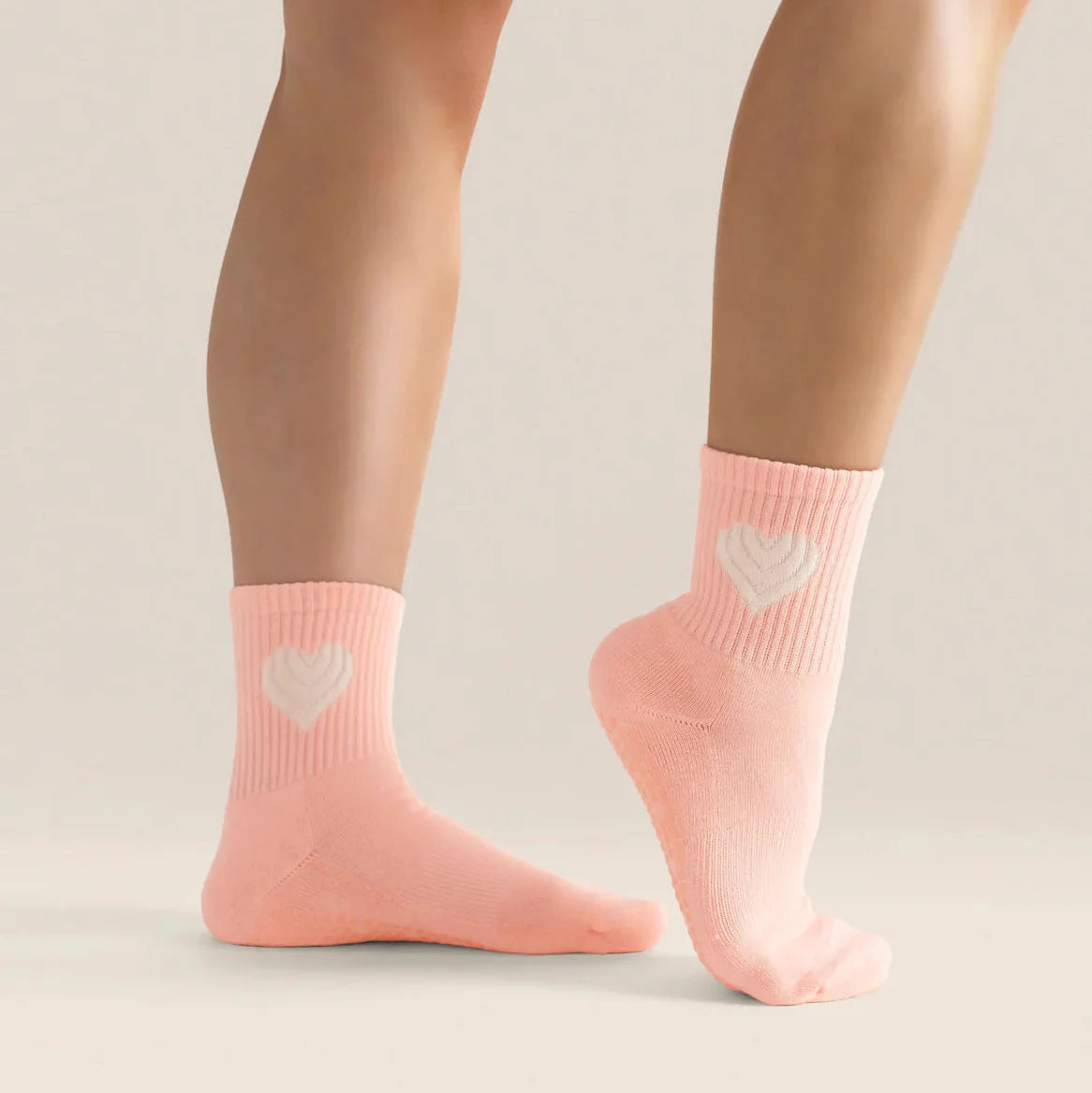Grip Crew Socks for Home Fitness and Stretch Practice
