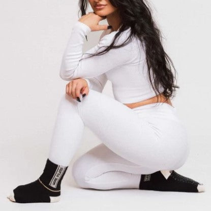 Indoor Fitness Socks for Stretching and Floor Work