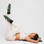 Crew-Length Grip Socks for Casual Yoga Practice