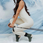 Crew-Length Grip Socks for Casual Yoga Practice