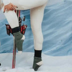 Crew-Length Grip Socks for Casual Yoga Practice