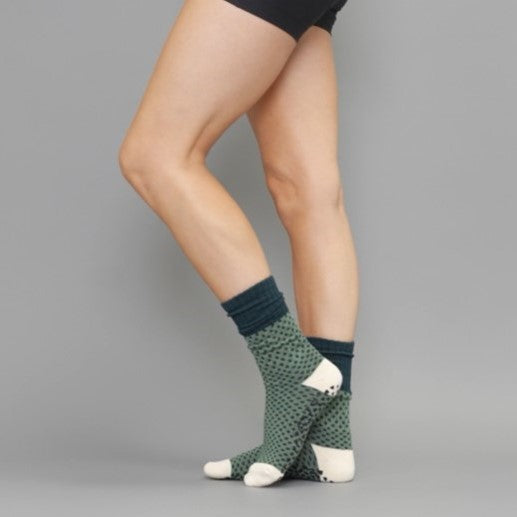 Crew-Length Grip Socks for Casual Yoga Practice