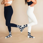 Crew-Length Studio Socks for Mindful Movement Workouts