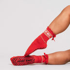 Indoor Workout Crew Socks Designed for Balance Training