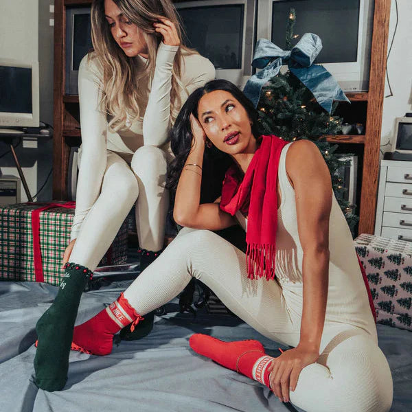 Indoor Workout Crew Socks Designed for Balance Training