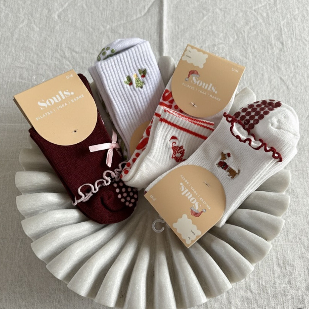 Grip Crew Socks for Studio Movement and Floor Exercises