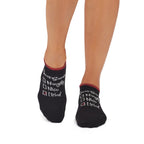 Crew-Length Indoor Socks for Controlled Fitness Practice