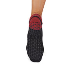 Crew-Length Indoor Socks for Controlled Fitness Practice
