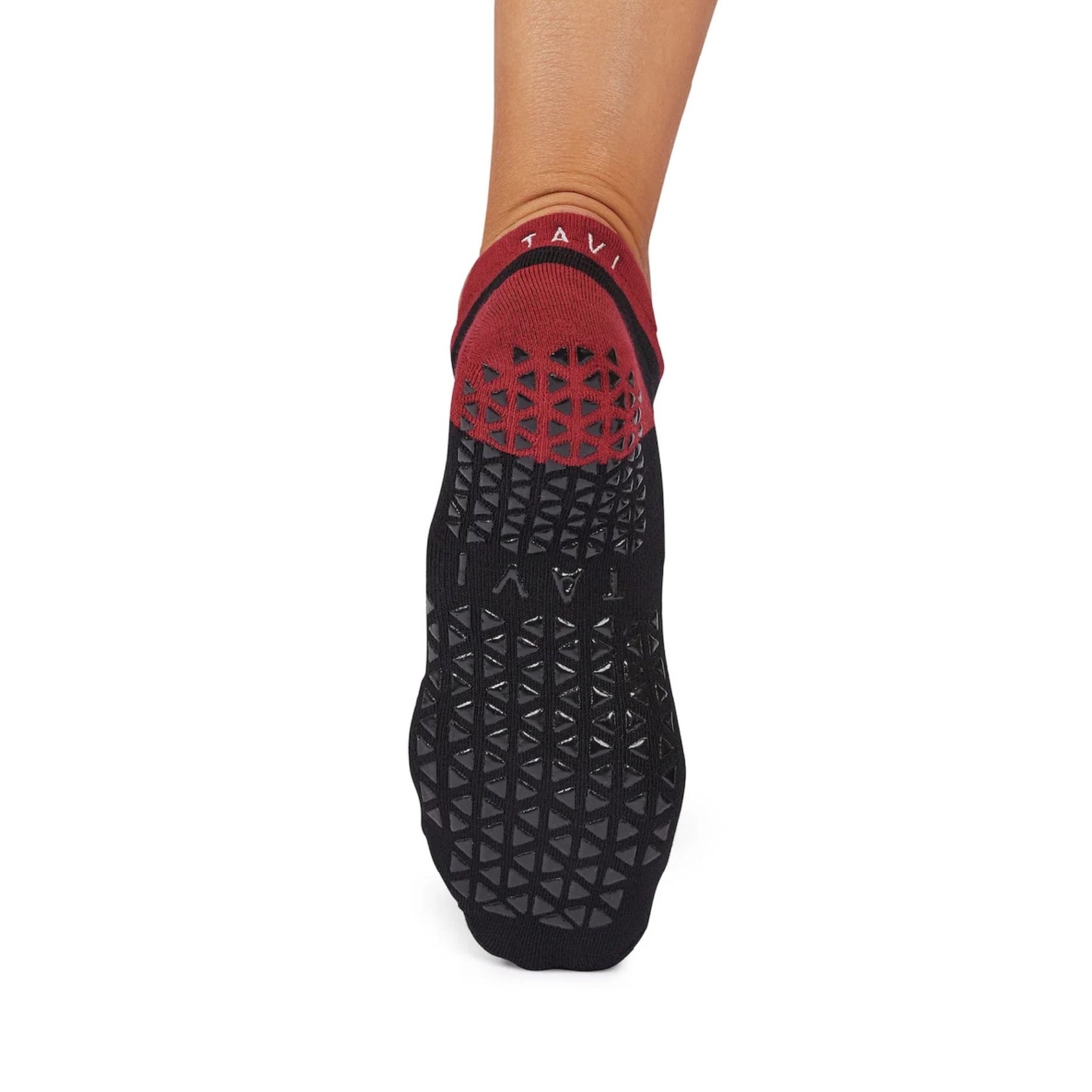 Crew-Length Indoor Socks for Controlled Fitness Practice