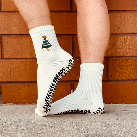 Studio-Inspired Crew Socks for Home Fitness Routines